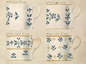 Honoré - Quatre tasses du 1er choix, ca. 1800-1820
