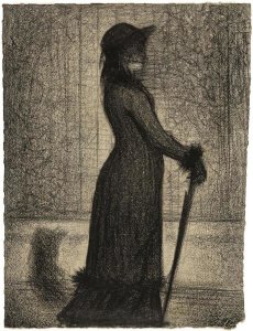 Georges Seurat - Une élégante (Woman Strolling)