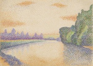 Albert Dubois-Pillet - The Banks of the Marne at Dawn