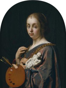 Frans van Mieris the Elder - Pictura (An Allegory of Painting)