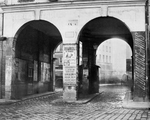 Charles Marville - Paris, about 1865 - The Double Doorway, rue de la Ferronnerie