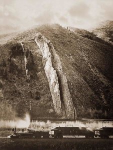 Carleton Watkins - The Devil's Slide, Utah, 1873-1874