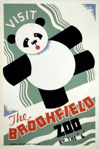 Arlington Gregg - Visit the Brookfield Zoo by the "L" - Panda