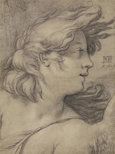 Hendrick Goltzius - Bust of an Angel