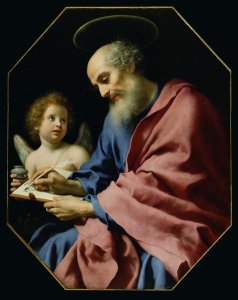 Carlo Dolci - St. Matthew Writing His Gospel