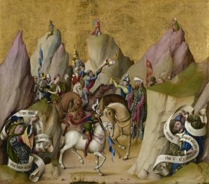 Master of the St. Bartholomew Altarpiece - The Meeting of the Three Kings, with David and Isaiah (recto); The Assumption of the Virgin (verso)