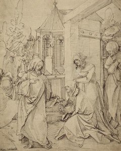 Hans Schäufelein - Christ Taking Leave of His Mother