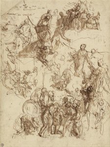 Paolo Veronese - Sheet of Studies for The Martyrdom of Saint George