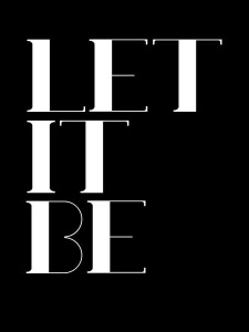 NAXART Studio - Let It Be Poster  Black