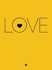 NAXART Studio - Love Poster Yellow