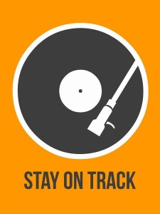 NAXART Studio - Stay On Track Vinyl Poster 1