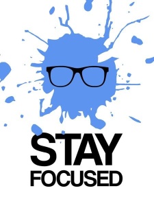 NAXART Studio - Stay Focused Splatter Poster 2