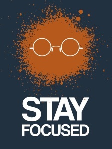 NAXART Studio - Stay Focused Splatter Poster 4