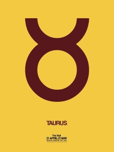 NAXART Studio - Taurus Zodiac Sign Brown