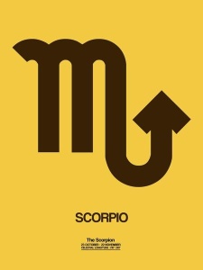 NAXART Studio - Scorpio Zodiac Sign Brown