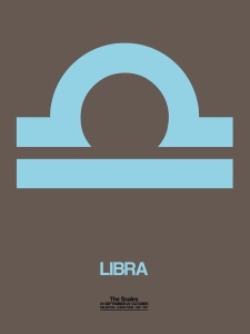 NAXART Studio - Libra Zodiac Sign Blue