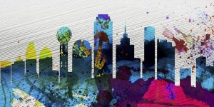 NAXART Studio - Dallas City Skyline