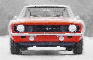 NAXART Studio - 1968 Chevy Camaro SS Watercolor