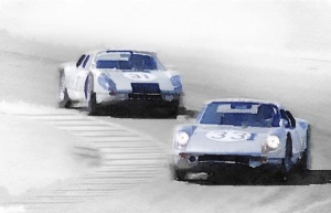 NAXART Studio - Porsche 904 Racing Watercolor