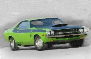 NAXART Studio - 1970-TA-Challenger Watercolor