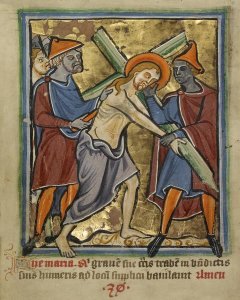 Unknown 12th Century English Illuminator - Christ Carrying the Cross