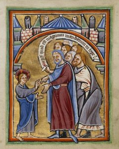Unknown 12th Century English Illuminator - Christ Among the Doctors