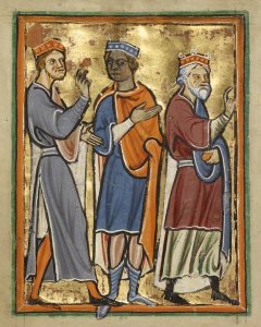 Unknown 12th Century English Illuminator - The Magi Approaching Herod