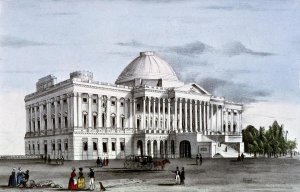 Nathaniel Currier - Capitol at Washington, ca. 1835-36
