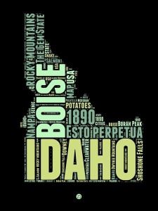 NAXART Studio - Idaho Word Cloud 1