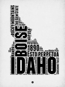 NAXART Studio - Idaho Word Cloud 2