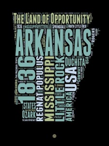 NAXART Studio - Arkansas Word Cloud 1