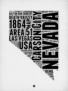 NAXART Studio - Nevada Word Cloud 2