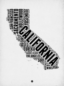 NAXART Studio - California Word Cloud 2