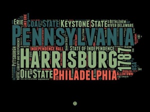 NAXART Studio - Pennsylvania Word Cloud 1