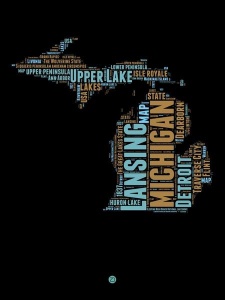 NAXART Studio - Michigan Word Cloud 1