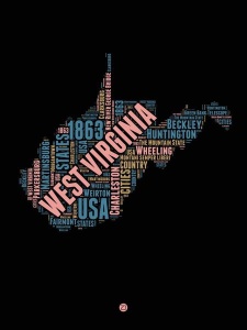 NAXART Studio - West Virginia Word Cloud 1