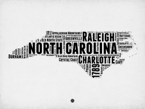 NAXART Studio - North Carolina Word Cloud 2