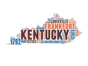 NAXART Studio - Kentucky Word Cloud Map