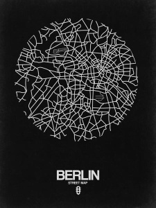 NAXART Studio - Berlin Street Map Black