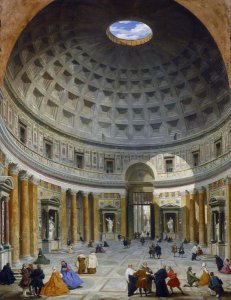 Giovanni Paolo Panini - Interior of the Pantheon, Rome, c. 1734