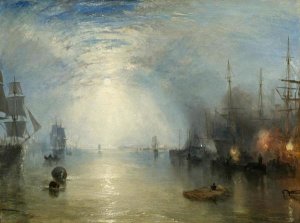 Joseph M.W. Turner - Keelmen Heaving in Coals by Moonlight, 1835