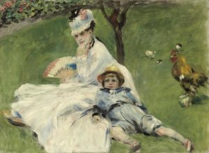 Pierre-Auguste Renoir - Madame Monet and Her Son