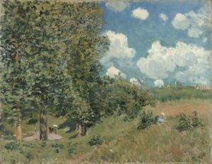 Alfred Sisley - The Road from Versailles to Saint-Germain