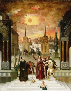 Antoine Caron - Dionysius the Areopagite Converting the Pagan Philosophers