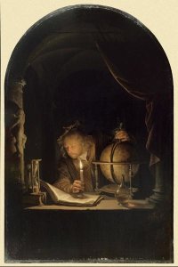 Gerrit Dou - Astronomer by Candlelight, late 1650s