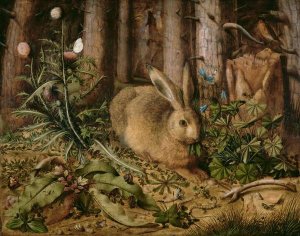 Hans Hoffmann - A Hare in the Forest