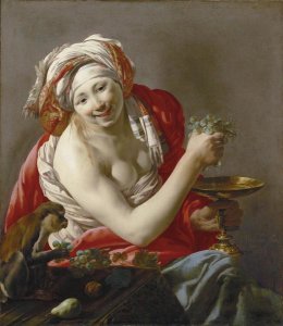 Hendrick ter Brugghen - Bacchante with an Ape