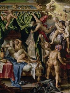 Joachim Wtewael - Mars and Venus Surprised by Vulcan