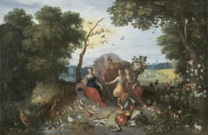 Jan Brueghel the Younger - Landscape with Allegories of the Four Elements