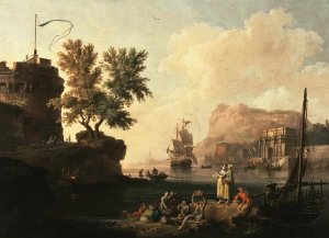 Pierre-Jacques Volaire - Mediterranean Harbor Scene